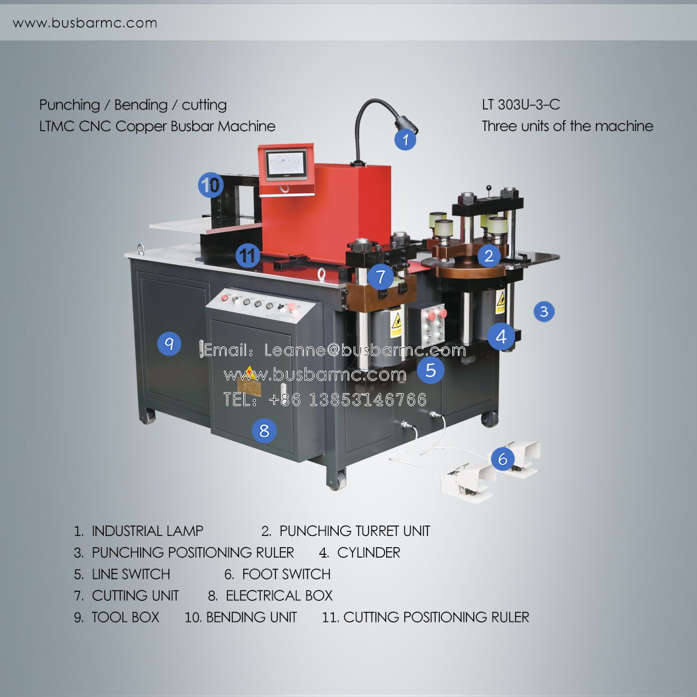 เครื่องแปรรูปทองแดง CNC รุ่น LTMC 303U-3-C